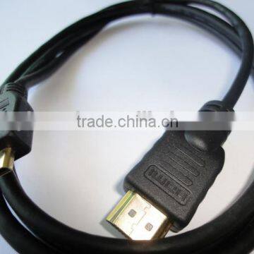 1.4v 19 core HDMI to MINI HDMI male to male HDMI typeD- HDMI type A cable with cap