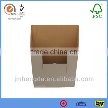 Corrugated brown folding paper box making with custom design