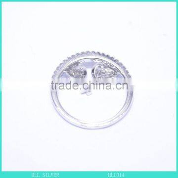 Silver 925 Heart and Key Dangle Charm Ring Hot Sell Cheap Price Silver Ring Jewelry photo-6