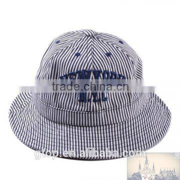 Fashion Bucket Hat Boonie Hunting Fishing Outdoor Cap New York letter embroidered striped