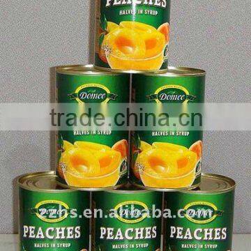 Canned Peach Halves in Syrup