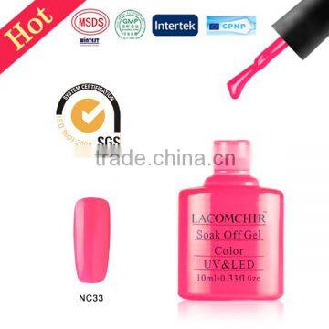 New arrival LACOMCHIR nail arts design, private label nail polish, soak off uv gel polish