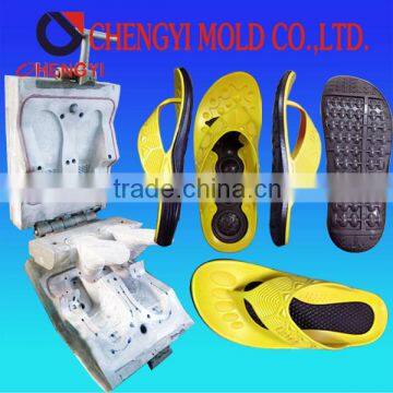 two colour men design PCU air blowing slipper mold metallic hard making mould