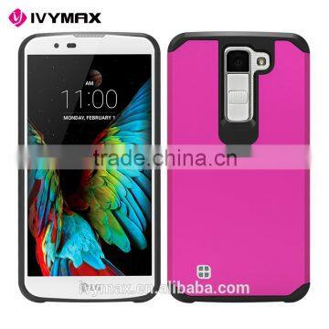 China Factory Wholesale Hybrid Combo TPU PC Cellphone Back Cover for LG K8/K350N/K8 LTE Cell Phone Case