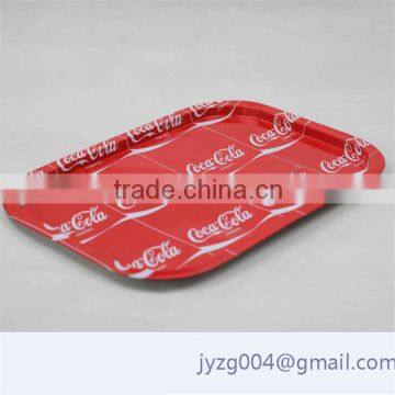 OEM printed matal promotion tray serving tray 0.28mm tin tray