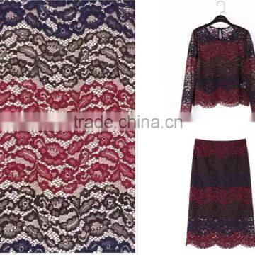 High quality african george lace fabric for garment;african tulle lace fabric,nylon elastic french net mesh lace fabric