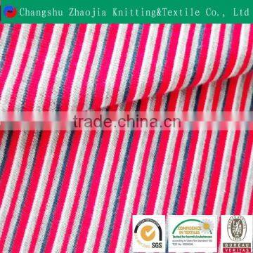 Yarn dyed 100% cotton printed colorful stripe fabric for shirt fabric