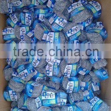 Galvanized Wire Mesh Scourer /metal Scourer/silver Scourer