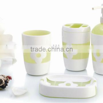 wholesale high grade flower plastic bath set ,palstic bath gift set wholesale