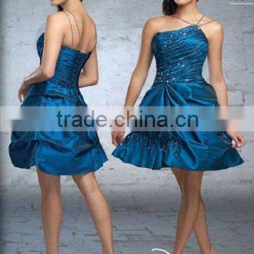 FOB wholesale Taffeta Tea-Lenght Evening Dress & Cocktail Dress DEP-029