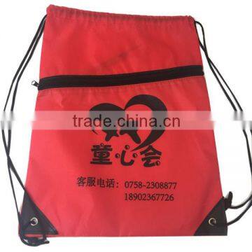 Wholesale 210T polyester multifunctional cheaper drawstring bag