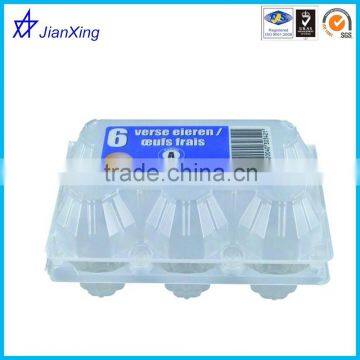 Plastic packaging for chicken eggs