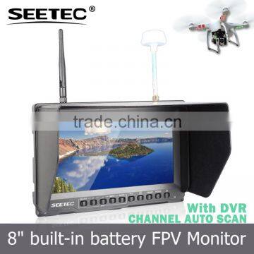 8 inch wireless audio transmitter receiver fpv video quadcopter rc control lcd monitor heli drone