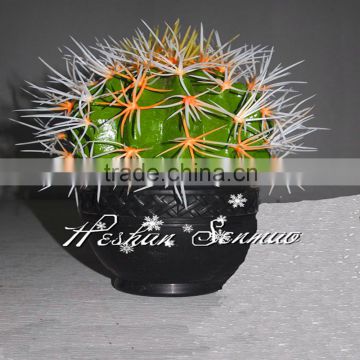 factory price hot sale artificial cactus ball shape with pot Echinopsis tubiflora