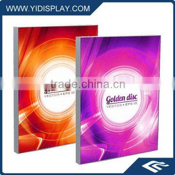 Aluminum fabric light box for display