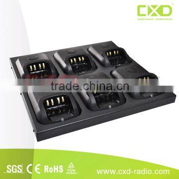 2016 New Six Way Universal Charger With Metal Mounting For Two-Way Radio