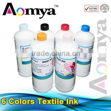1000ml CMYKW Dtg no Color Fade Textile Ink for Dtg Printer