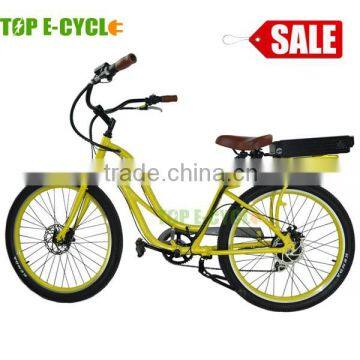 Top E-cycle Powered China CE Approval Beach Cruiser Electric Bike