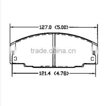 For HONDA FORD OPEL ISUZU VAUXHALL D363 MK brake pad