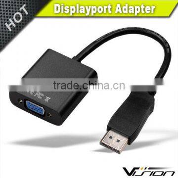 23cm Black color Displayport male to VGA female adapter