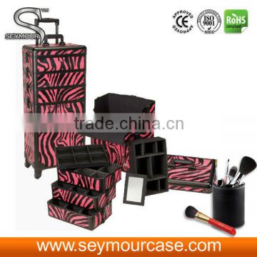 aluminum trolley makeup case