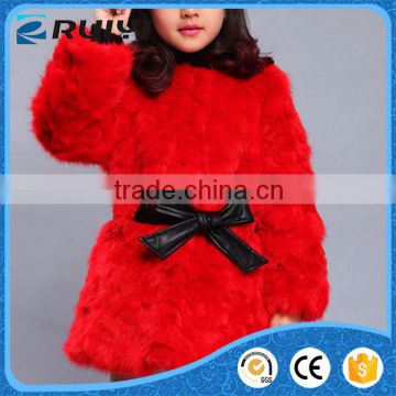 kids winter coats girls fake fur coat red