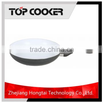 Forged aluminum ceramic cooking pan with induction