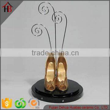 RESIN SHOE NAME CARD HOLDER