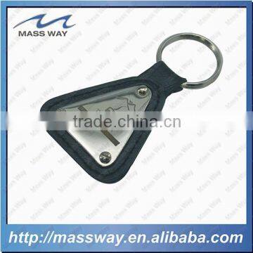 Fancy PU Metal Embossed Leather Keychain photo-4