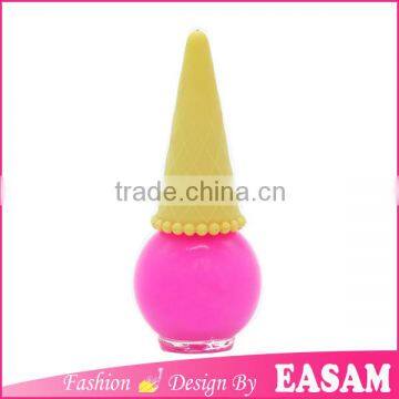 New ice cream nail polish bottle design eco-friend organic nail polish