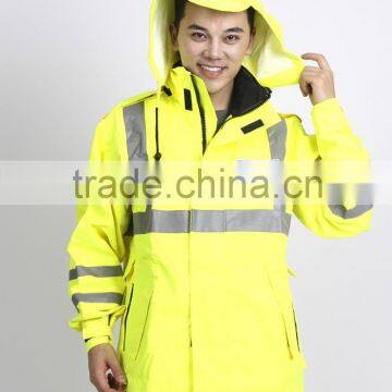 Anhui factory Water-Proof police Raincoat Suit for Man safety police rainsuit