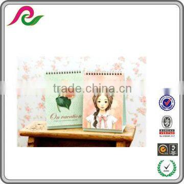 lovely paper desktop calendar for promotion