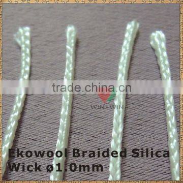 High Promotion 1.0mm Silica Cord Ekowool Braided Silica wick for Fiberglass E-Cigarettes Wick Rebuildable Atomizer