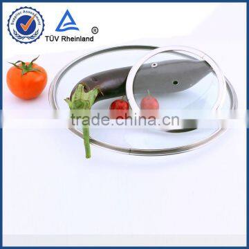 Iran Hot Sell Market Stainless Steel Glass Lids for Cooware Pots