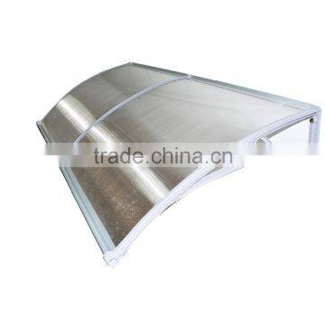 Innovative Design - PP Plastic Polycarbonate Door Canopy With Water Gutter - Clear Transparent PC Roof photo-4