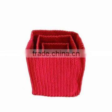 High quality best selling polypropylene Yarn Crochet Basket from Vietnam