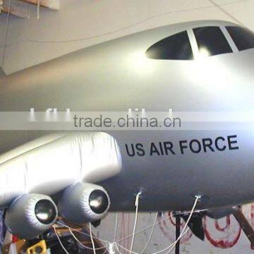 custom printing large inflatable airplane for advertising event