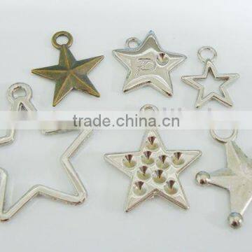 colorful surface star shape pendants