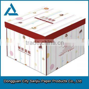 custom packaging color box cake box for packaging manufacturer