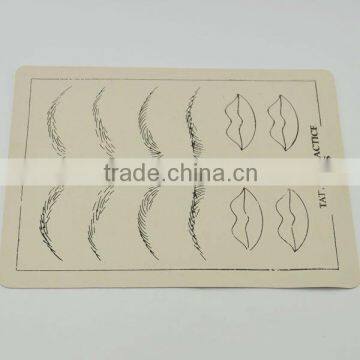 10x Tattoo Practice Skin Synthetic Skin Eyebrows and Mouths Pattern HN1680