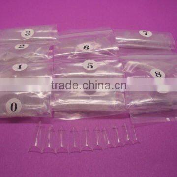 500Pcs Clear Artificial False Nail Art Tips HN139