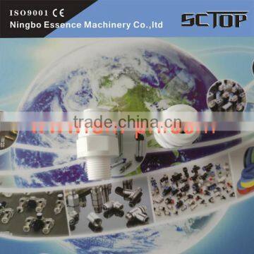 Brass Fittings Pneutop China Factory t Type 3 Way Plastic Air Tube Quick Connector photo-2
