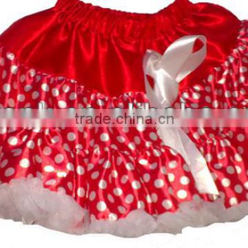 Girls TUTU Pettiskirt Red with Dots