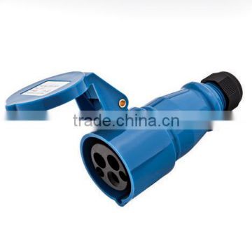 3 Pin 16A/32A 2P+E Single Phase 3 wires Female industrial Socket 213N 223N Coupler Connector splash-proof