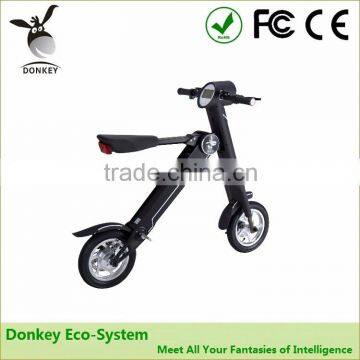 light weight Lithium battery power electric folding scooter bike with GPS