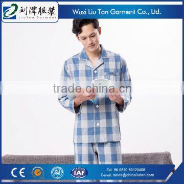 Yarn Dye Blue Plaid Names Pajama Sleepwear Producer photo-2