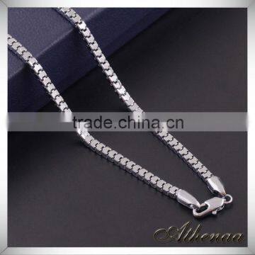 ATHENAA Platinum Plated Stereo Handsome Jewelry Men Necklace Designs photo-3