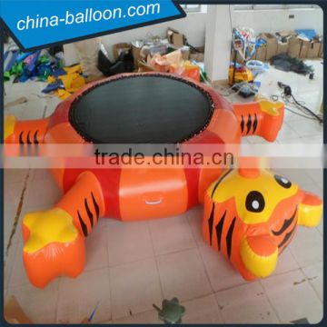 5m diameter inflatable water trampoline/ inflatable floating jumping trampoline on sale