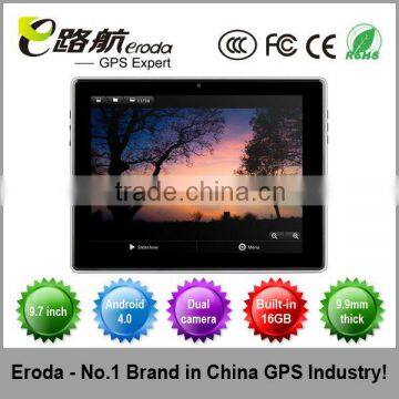 Eroda newest 9.7" tablet pc ,Andriod 4.0 O/S,SDRAM 1gb, built in 16gb