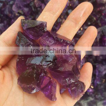 Natural Deep Purple Crystal Amethyst Rough Stones